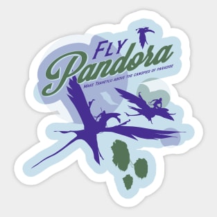 Fly Pandora Sticker